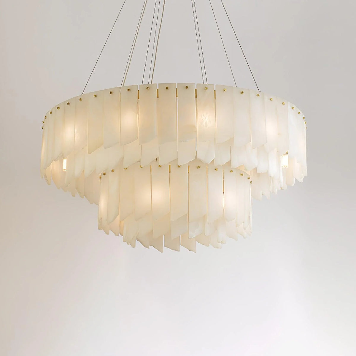 Alabaster Cascade Tiered Chandelier - Pre Order