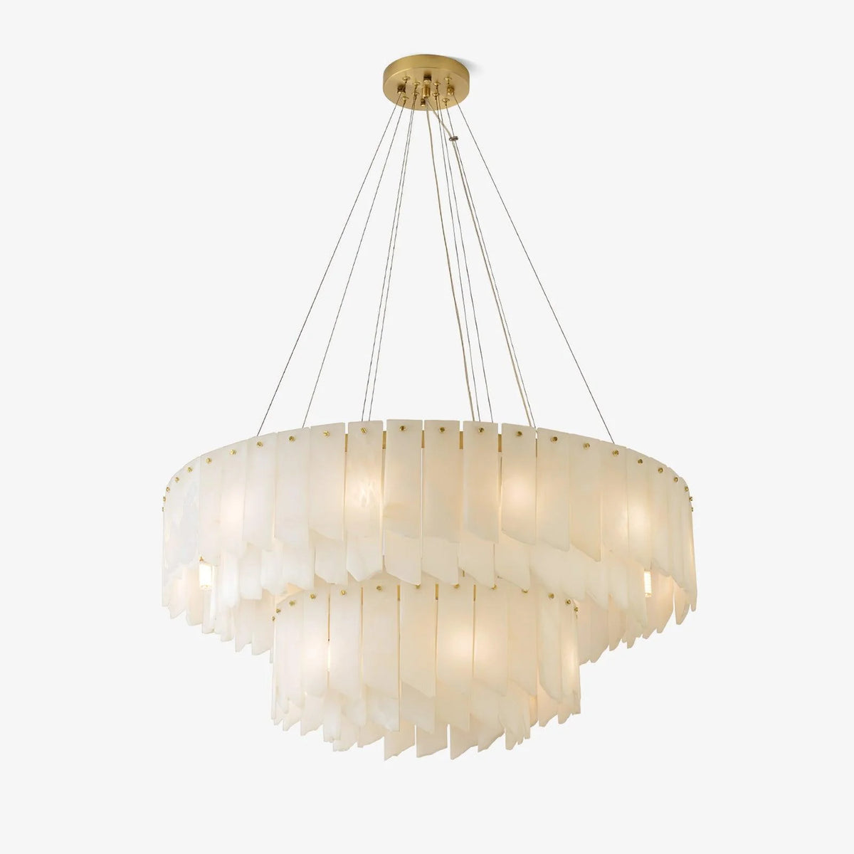 Alabaster Cascade Tiered Chandelier - Pre Order