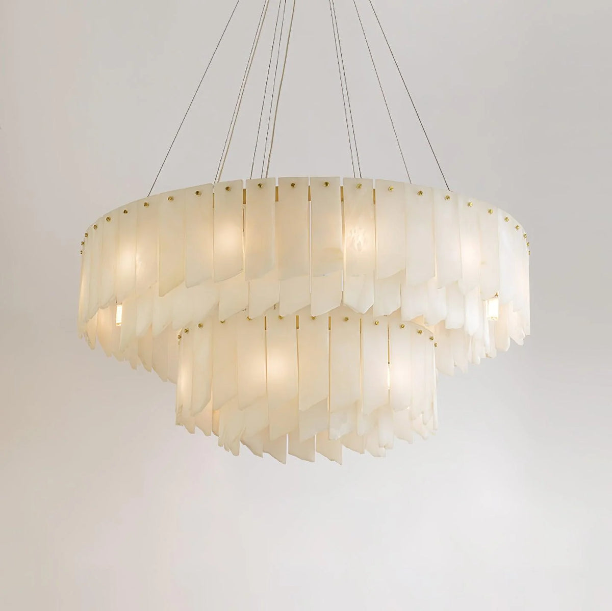 Alabaster Cascade Tiered Chandelier - Pre Order