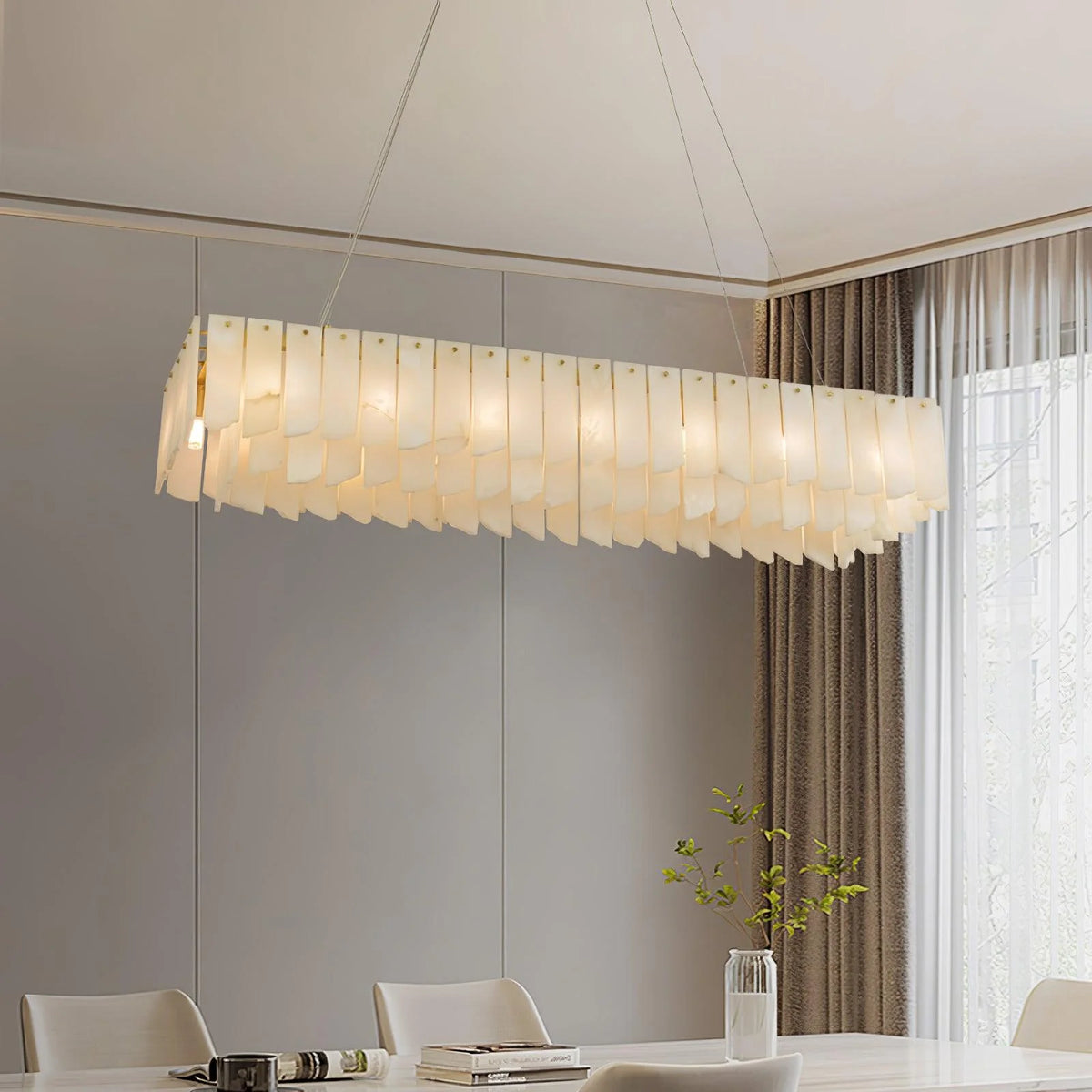 Alabaster Cascade Tiered Chandelier - Pre Order