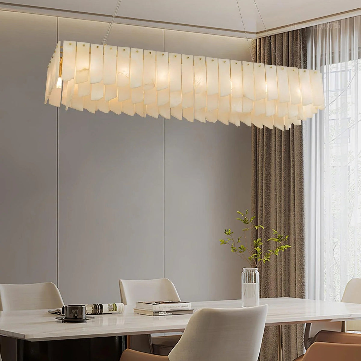 Alabaster Cascade Tiered Chandelier - Pre Order