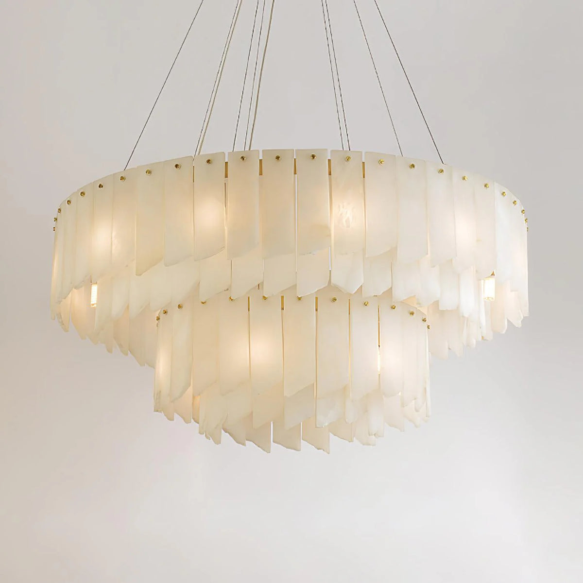 Alabaster Cascade Tiered Chandelier - Pre Order