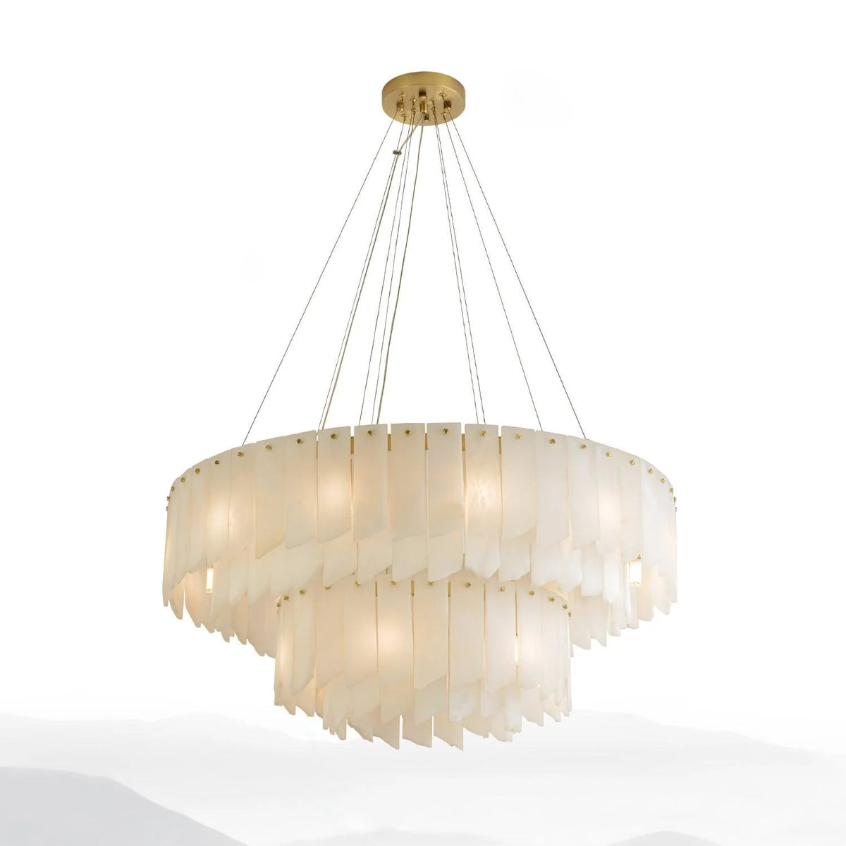 Alabaster Cascade Tiered Chandelier - Pre Order