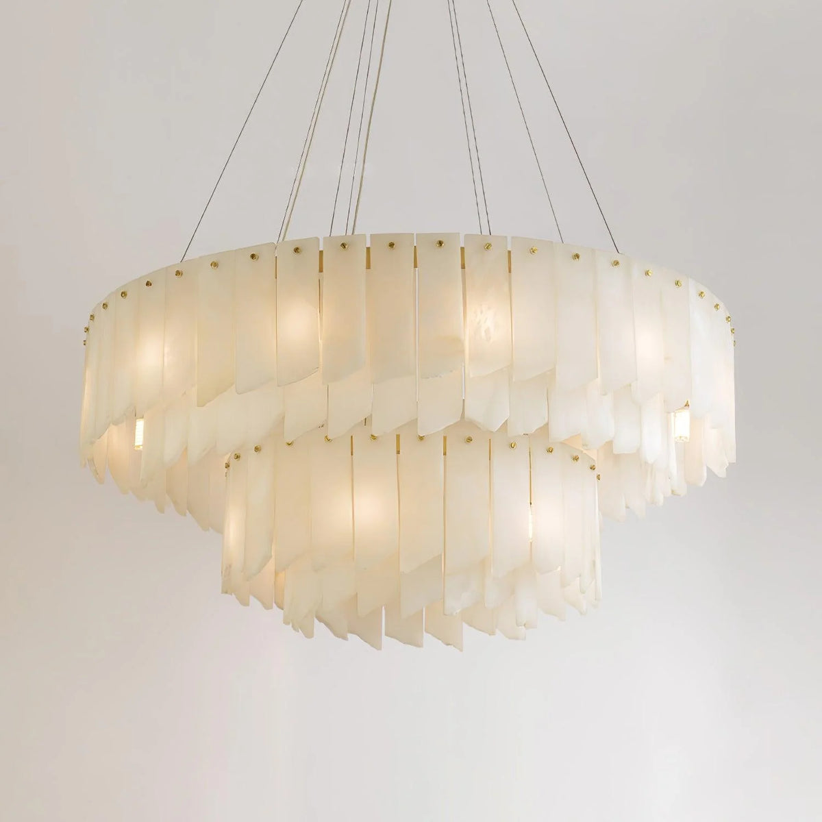 Alabaster Cascade Tiered Chandelier - Pre Order