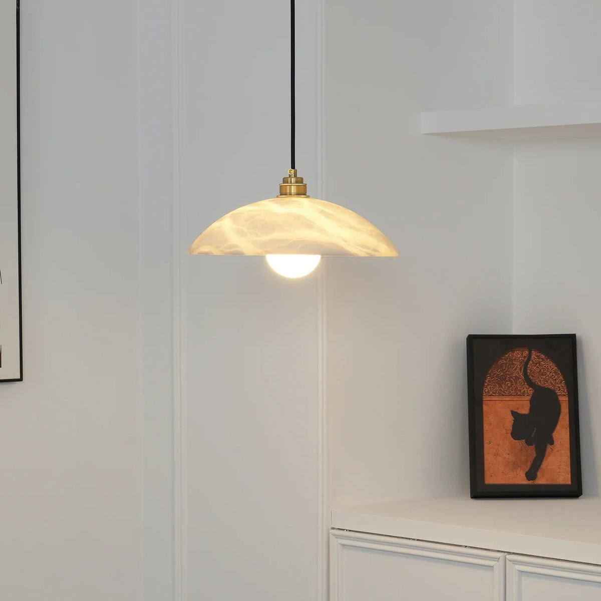 Alabaster Dome Pendant Lamp - Pre Order
