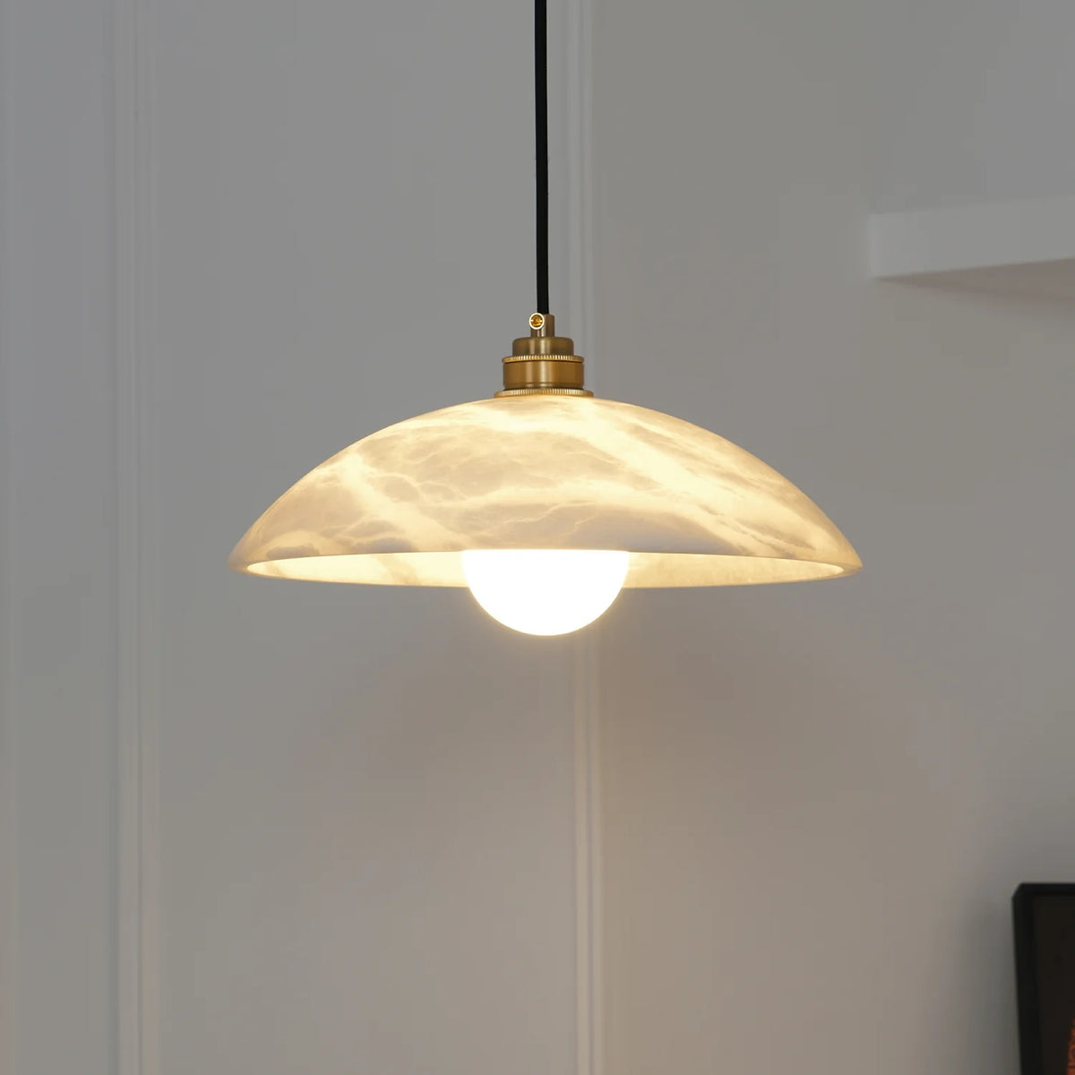 Alabaster Dome Swag Pendant Lamp - Pre Order