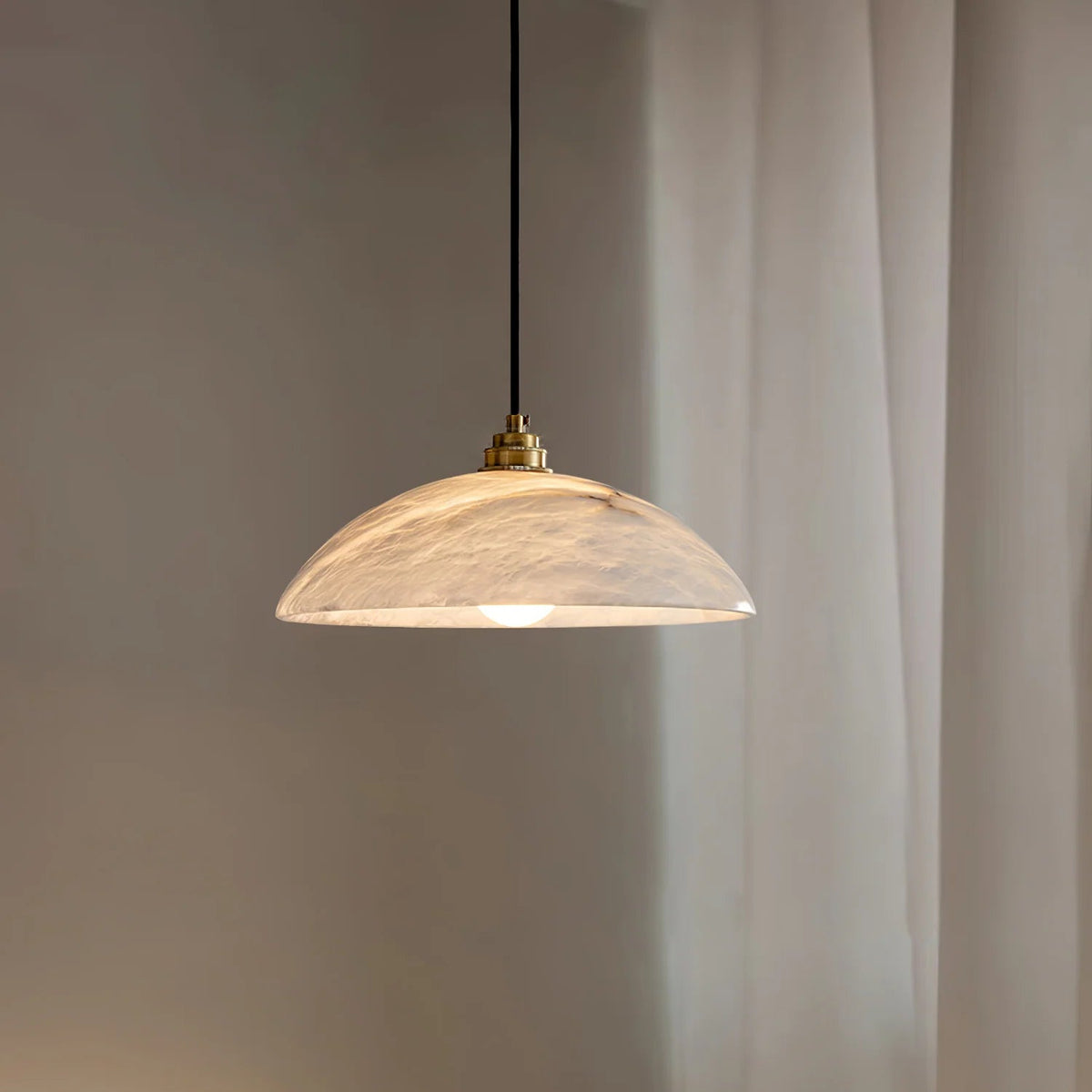 Alabaster Dome Pendant Lamp - Pre Order