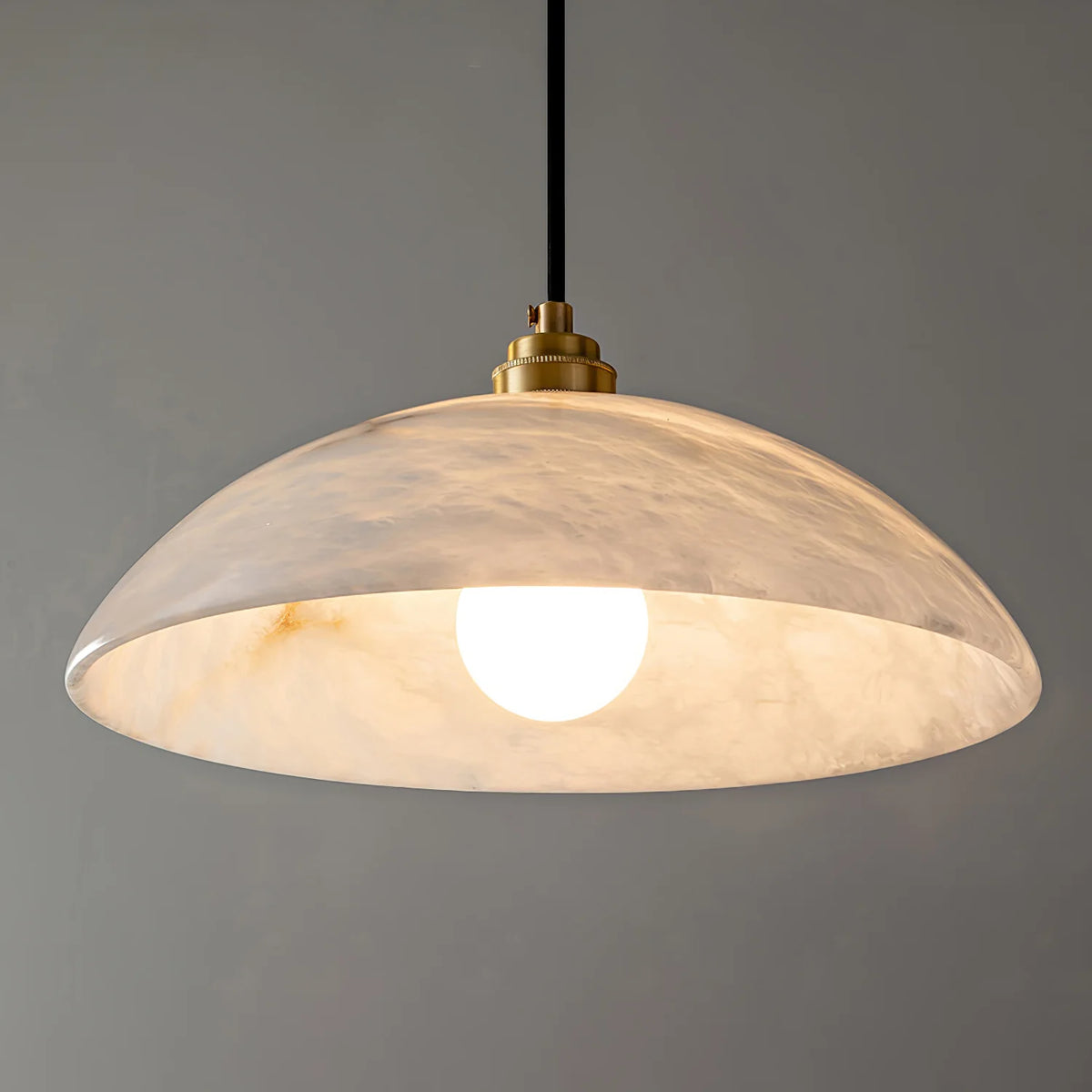 Alabaster Dome Swag Pendant Lamp - Pre Order