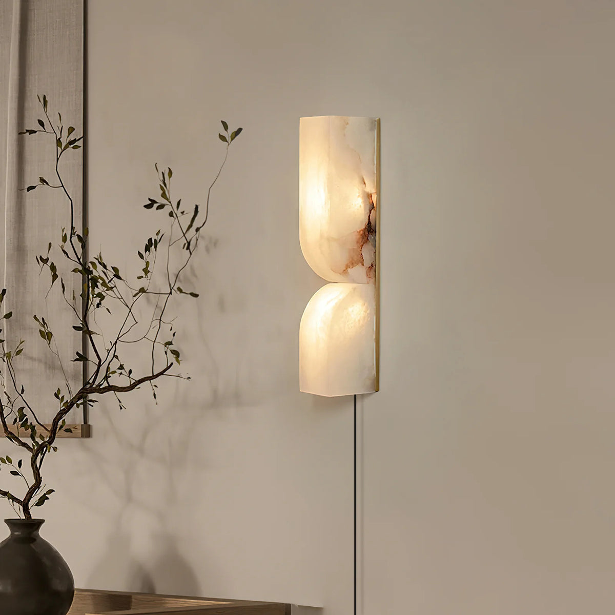 Alabaster Essence Plug-in Wall Sconce - Pre Order