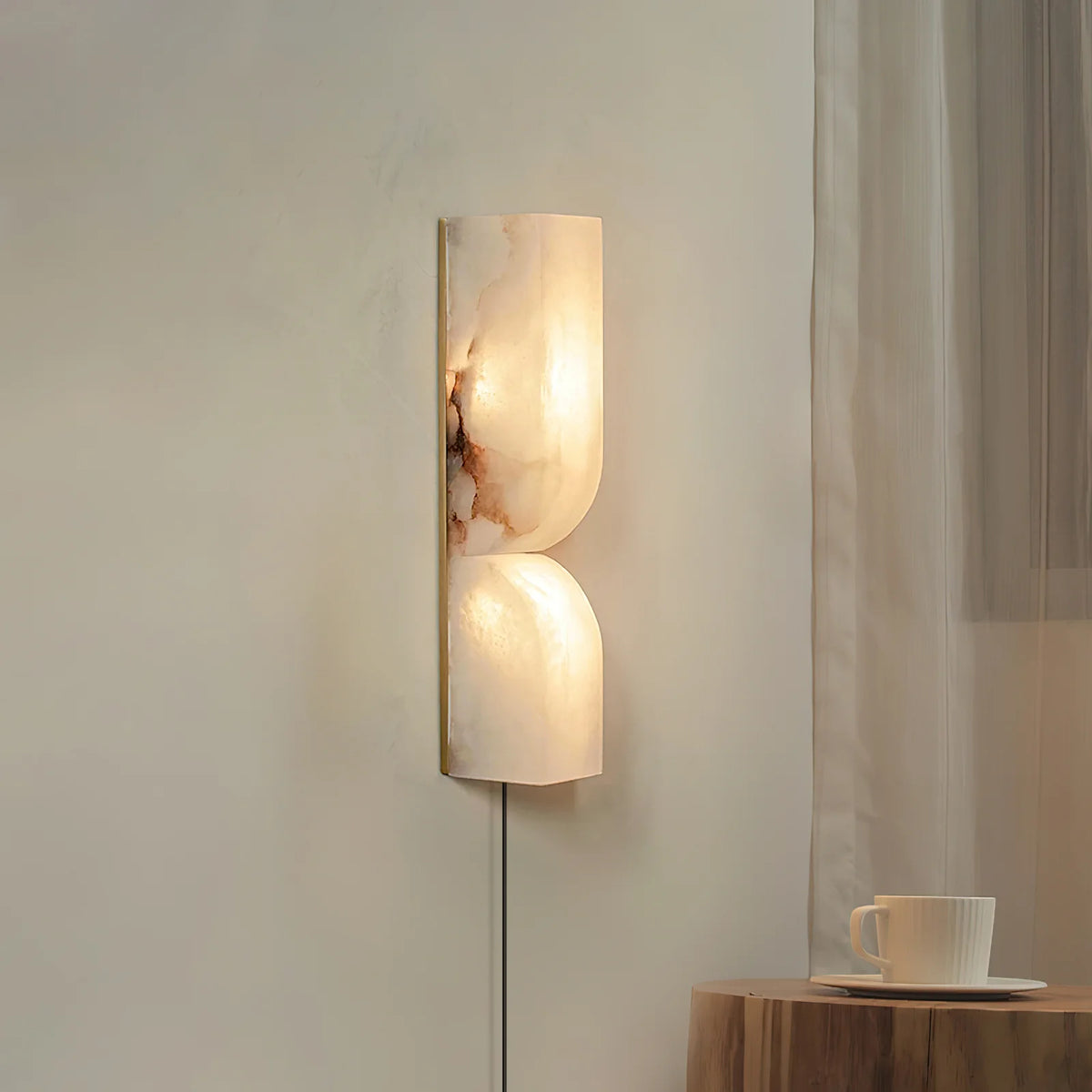 Alabaster Essence Plug-in Wall Sconce - Pre Order