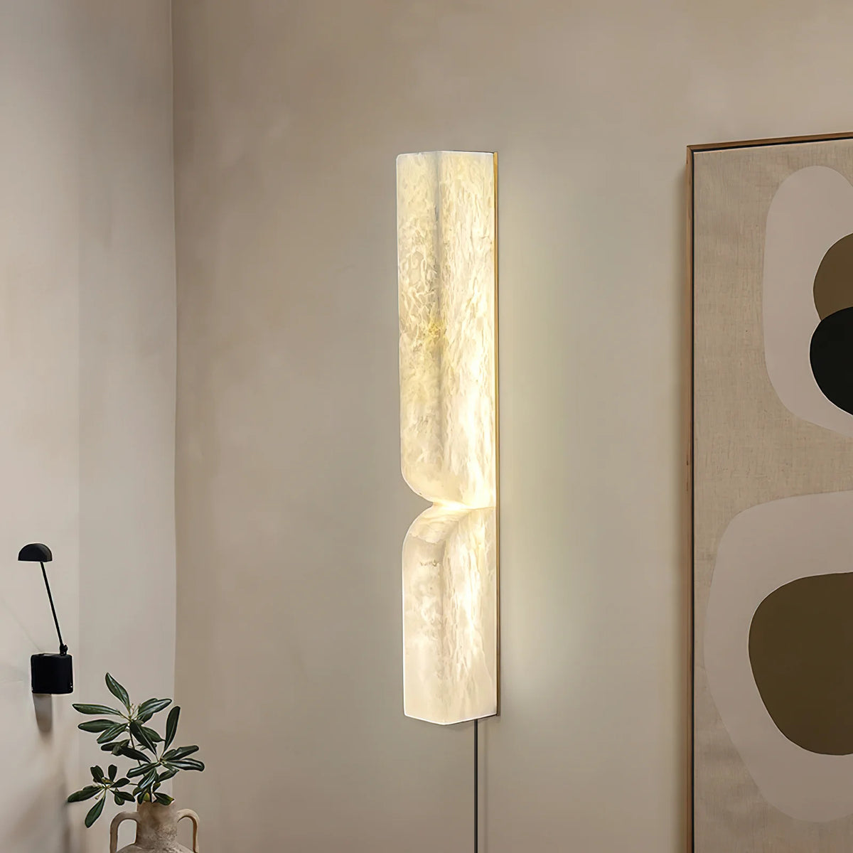 Alabaster Essence Plug-in Wall Sconce - Pre Order