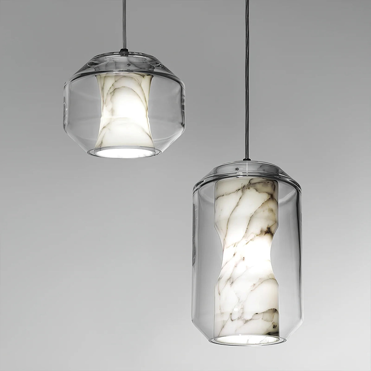 Alabaster Glass Cylinder Pendant Light - Pre Order