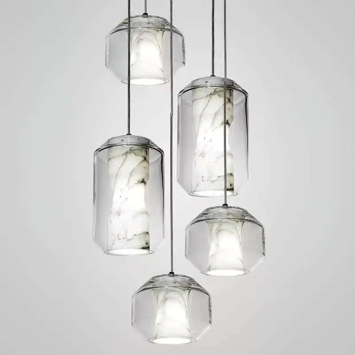 Alabaster Glass Cylinder Pendant Light - Pre Order