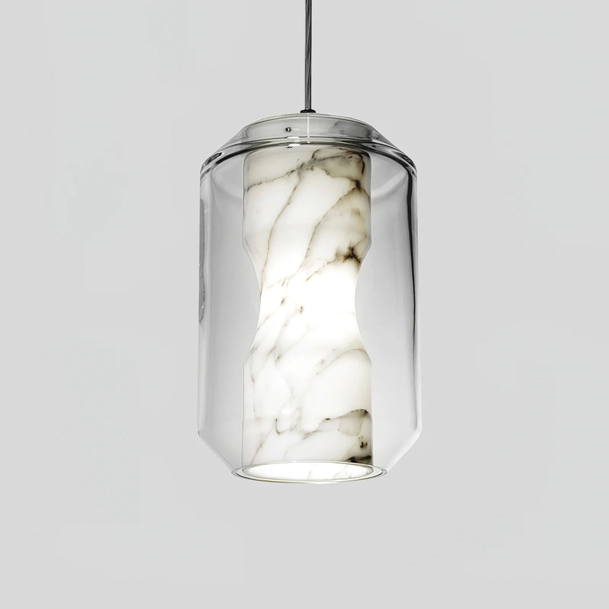 Alabaster Glass Cylinder Pendant Light - Pre Order