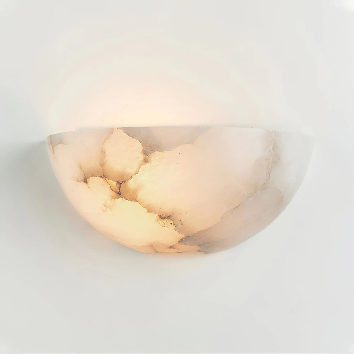 Alabaster Half-Moon Wall Sconce - Pre Order