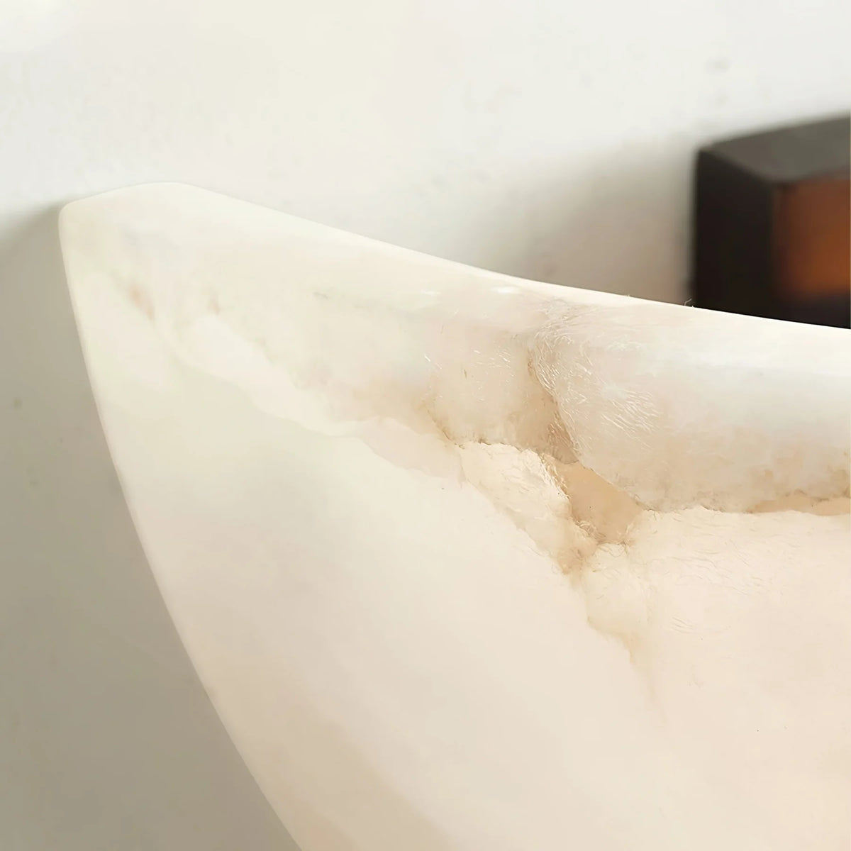 Alabaster Half-Moon Wall Sconce - Pre Order