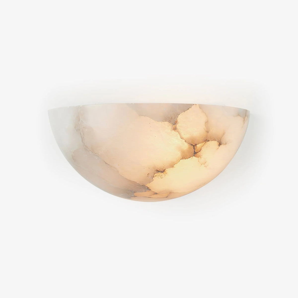 Alabaster Half-Moon Wall Sconce - Pre Order