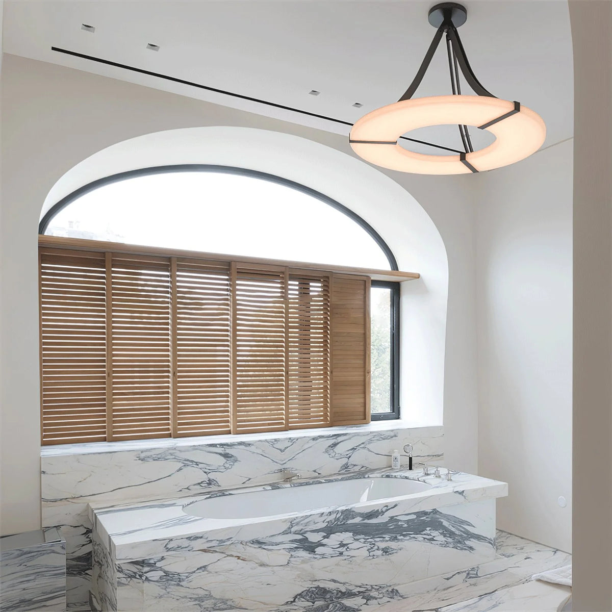 Alabaster Halo Pendant Light - Pre Order