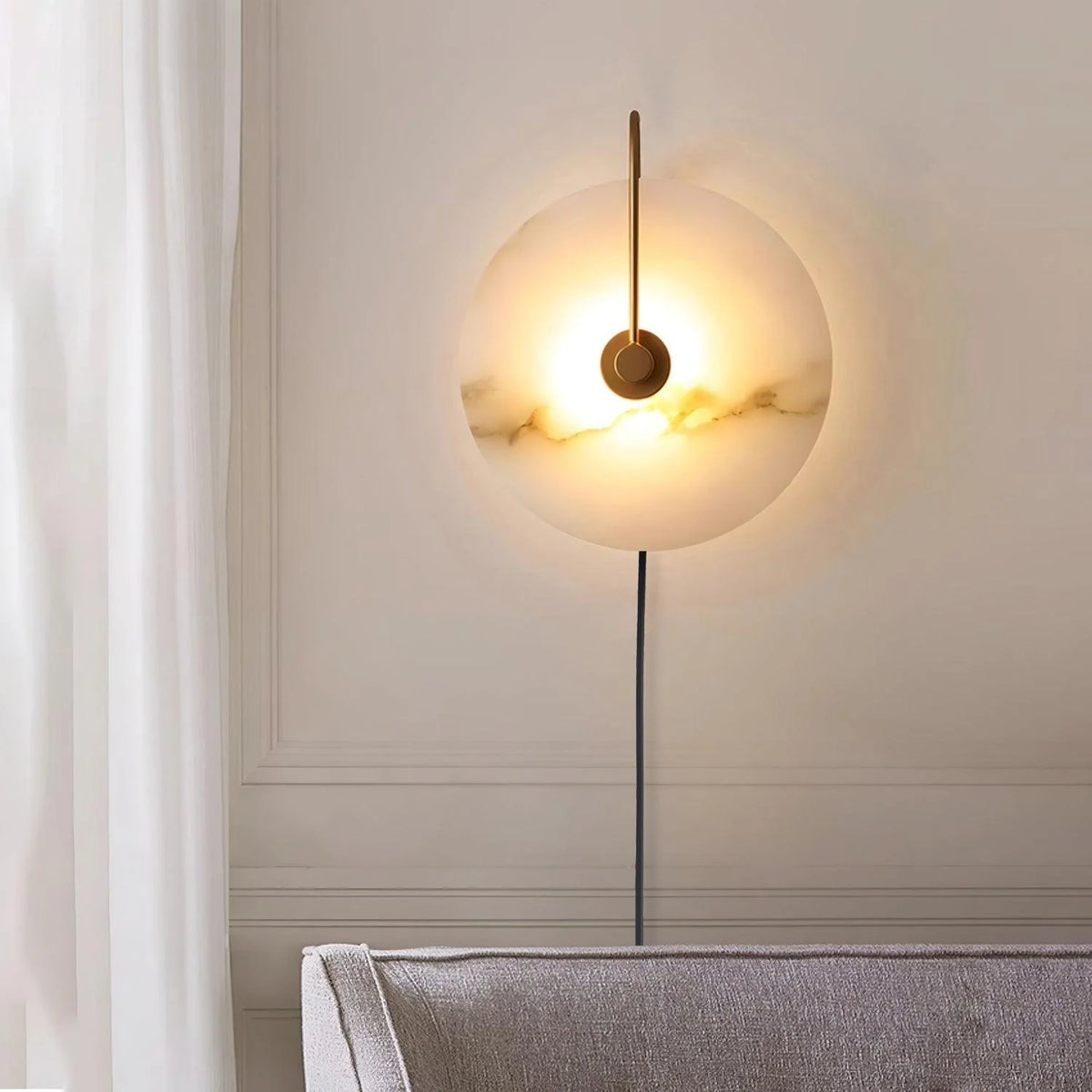 Alabaster LED Plug-In Wall Lamp - Pre Order