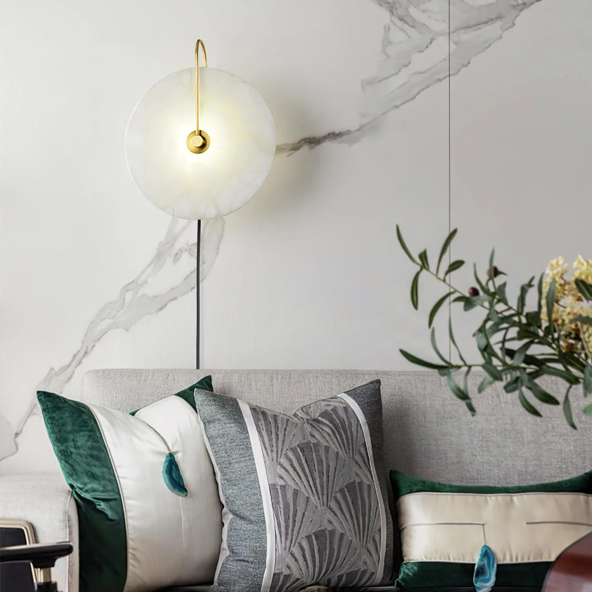 Alabaster LED Plug-In Wall Lamp - Pre Order