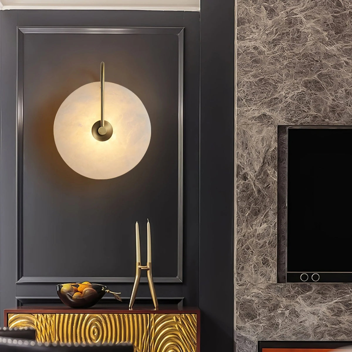 Alabaster LED Plug-In Wall Lamp - Pre Order