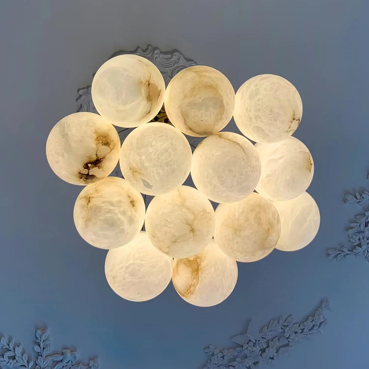 Alabaster Balls Chandelier -  Pre Order