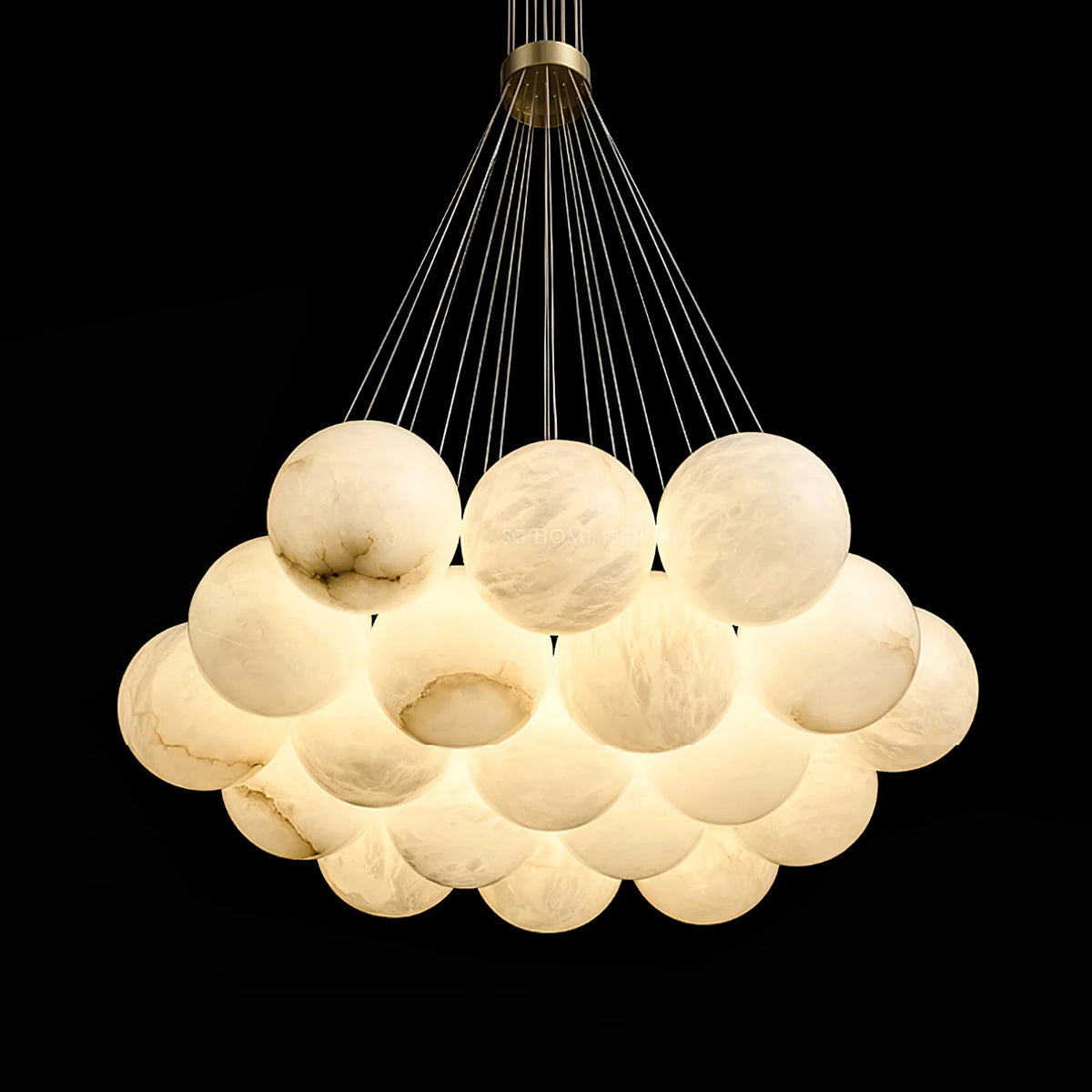 Alabaster Balls Chandelier -  Pre Order