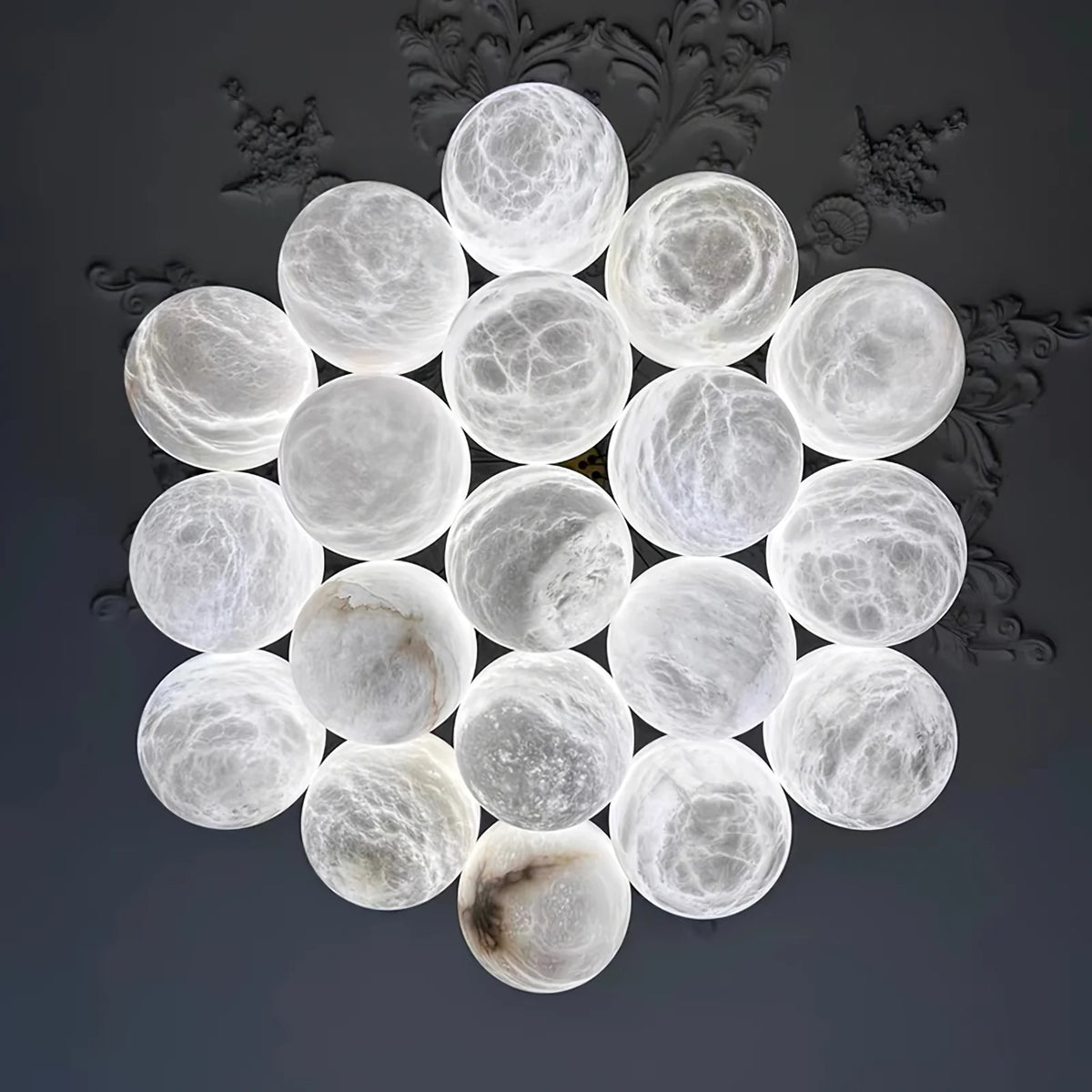 Alabaster Balls Chandelier -  Pre Order