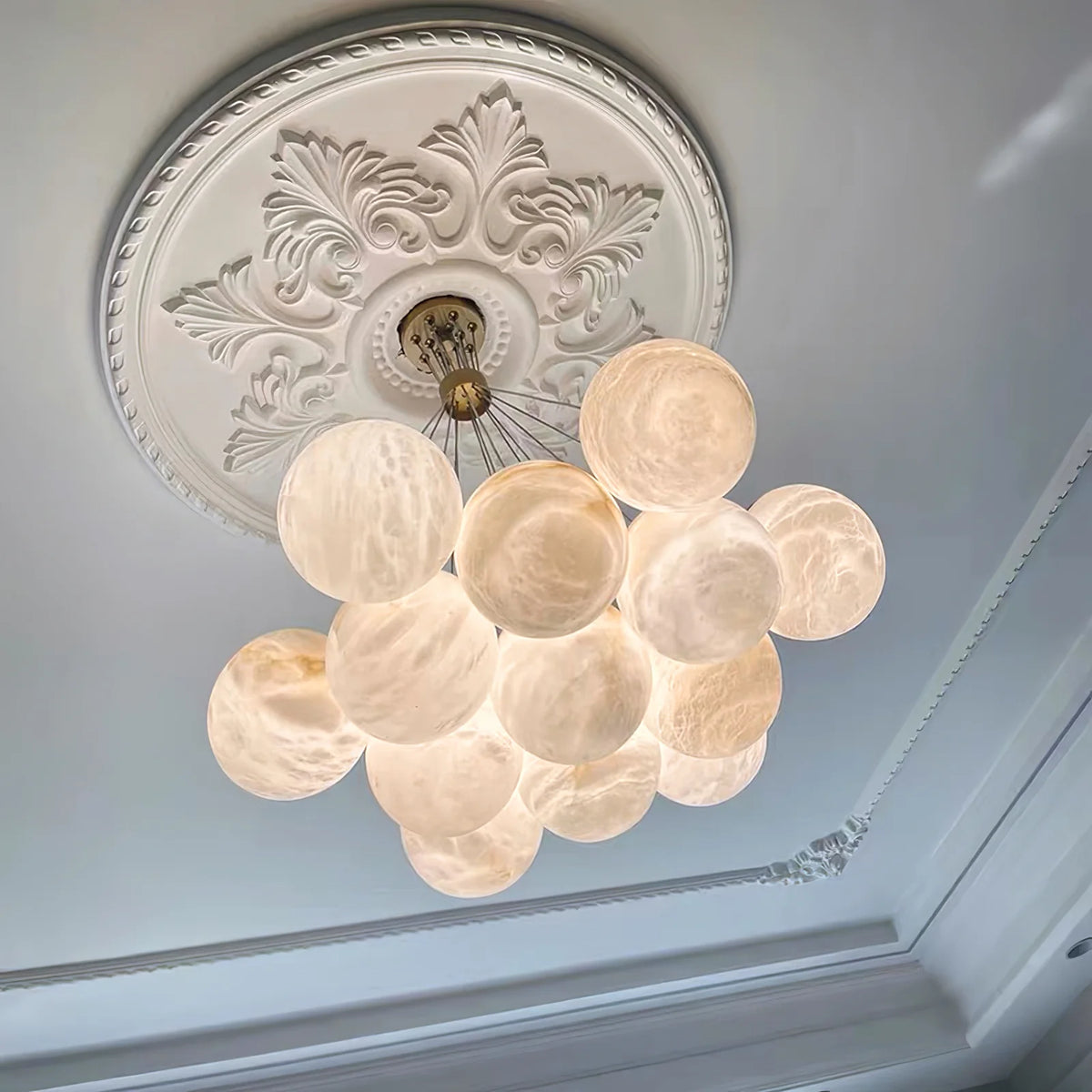 Alabaster Balls Chandelier -  Pre Order