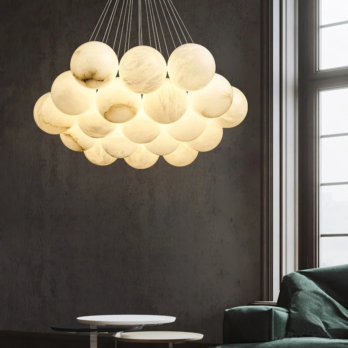 Alabaster Balls Chandelier -  Pre Order