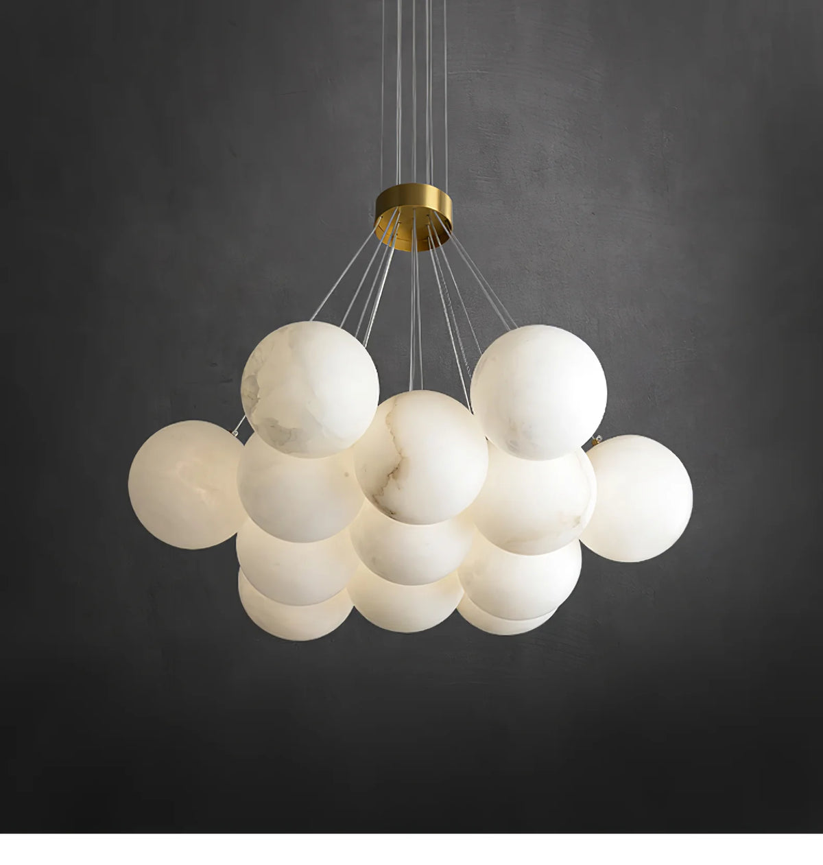 Alabaster Balls Chandelier -  Pre Order