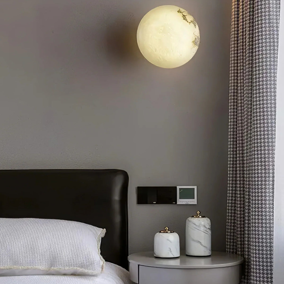 Alabaster Mini Orb Wall Lamp - Pre Order