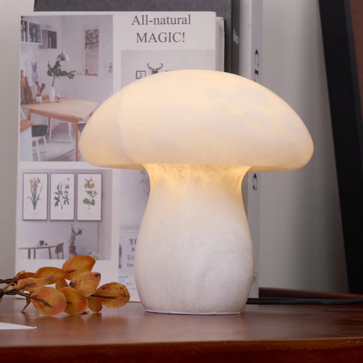 Alabaster Mushroom Table Lamp - Pre Order
