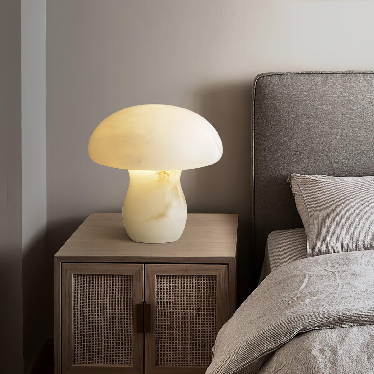 Alabaster Mushroom Table Lamp - Pre Order