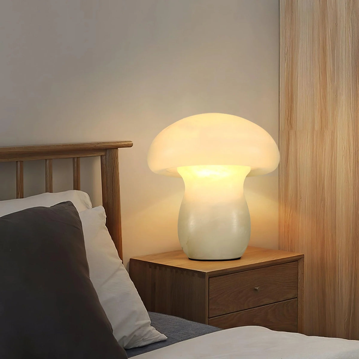Alabaster Mushroom Table Lamp - Pre Order