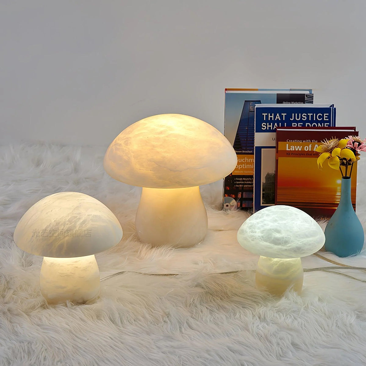 Alabaster Mushroom Table Lamp - Pre Order