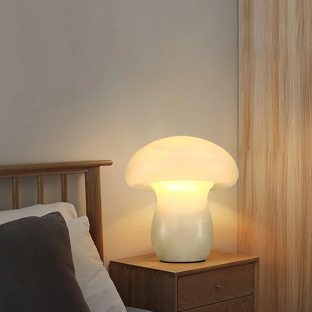Alabaster Mushroom Table Lamp - Pre Order