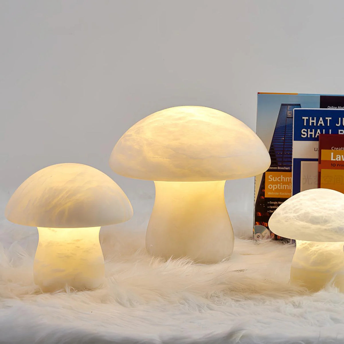Alabaster Mushroom Table Lamp - Pre Order