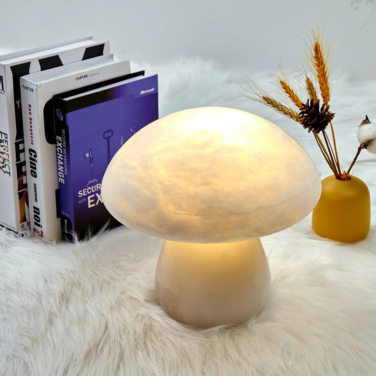 Alabaster Mushroom Table Lamp - Pre Order