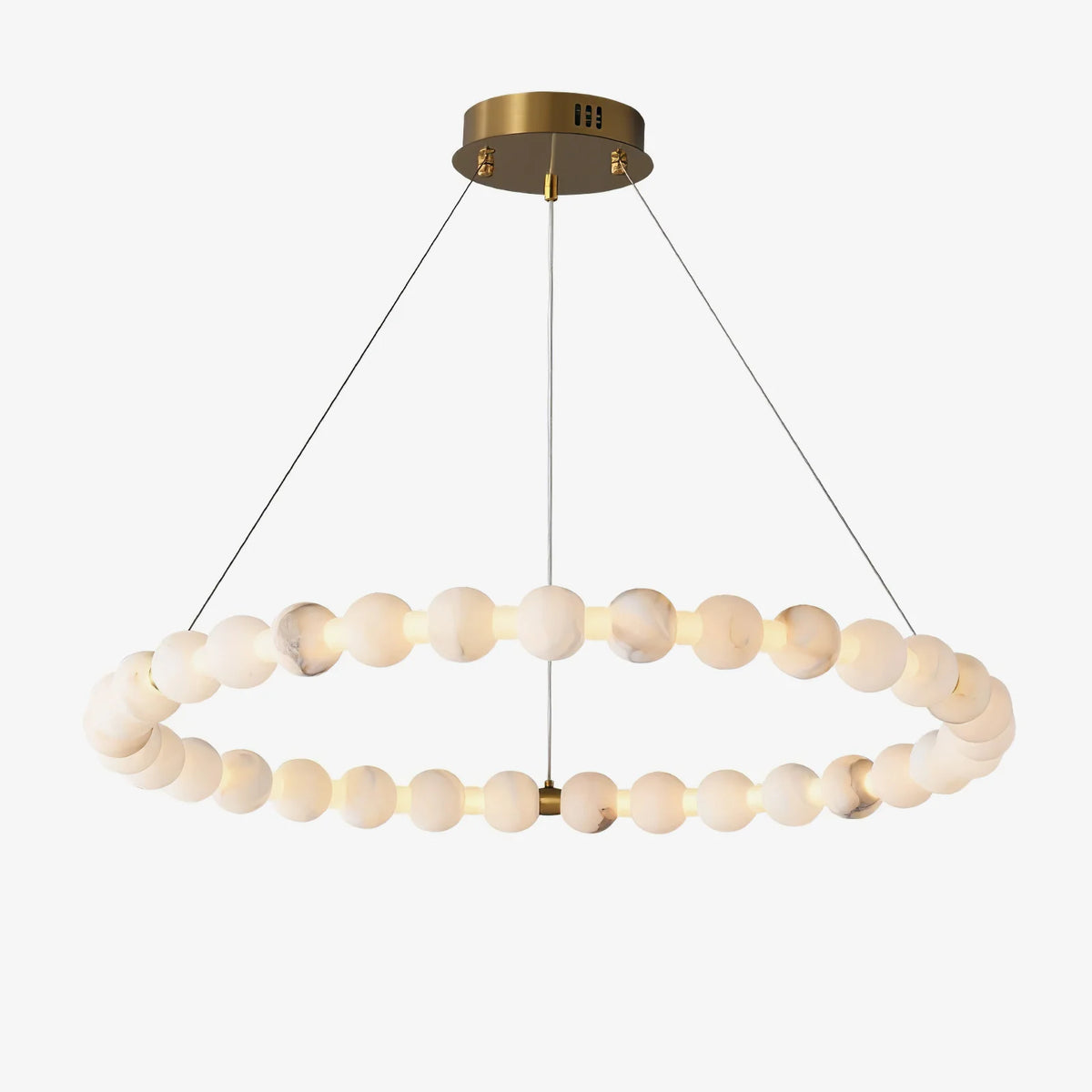 Alabaster Orb Ring Chandelier - Pre Order