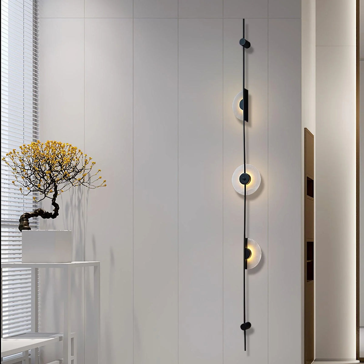 Alabaster Vertical Plug-in Wall Sconce - Pre Order