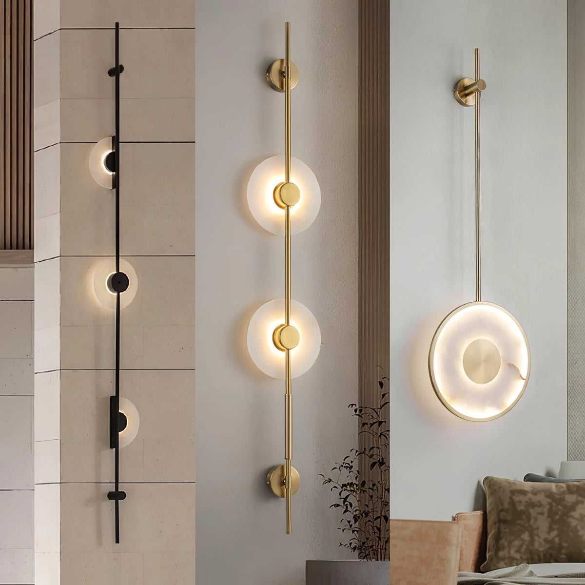 Alabaster Vertical Wall Sconce - Pre Order