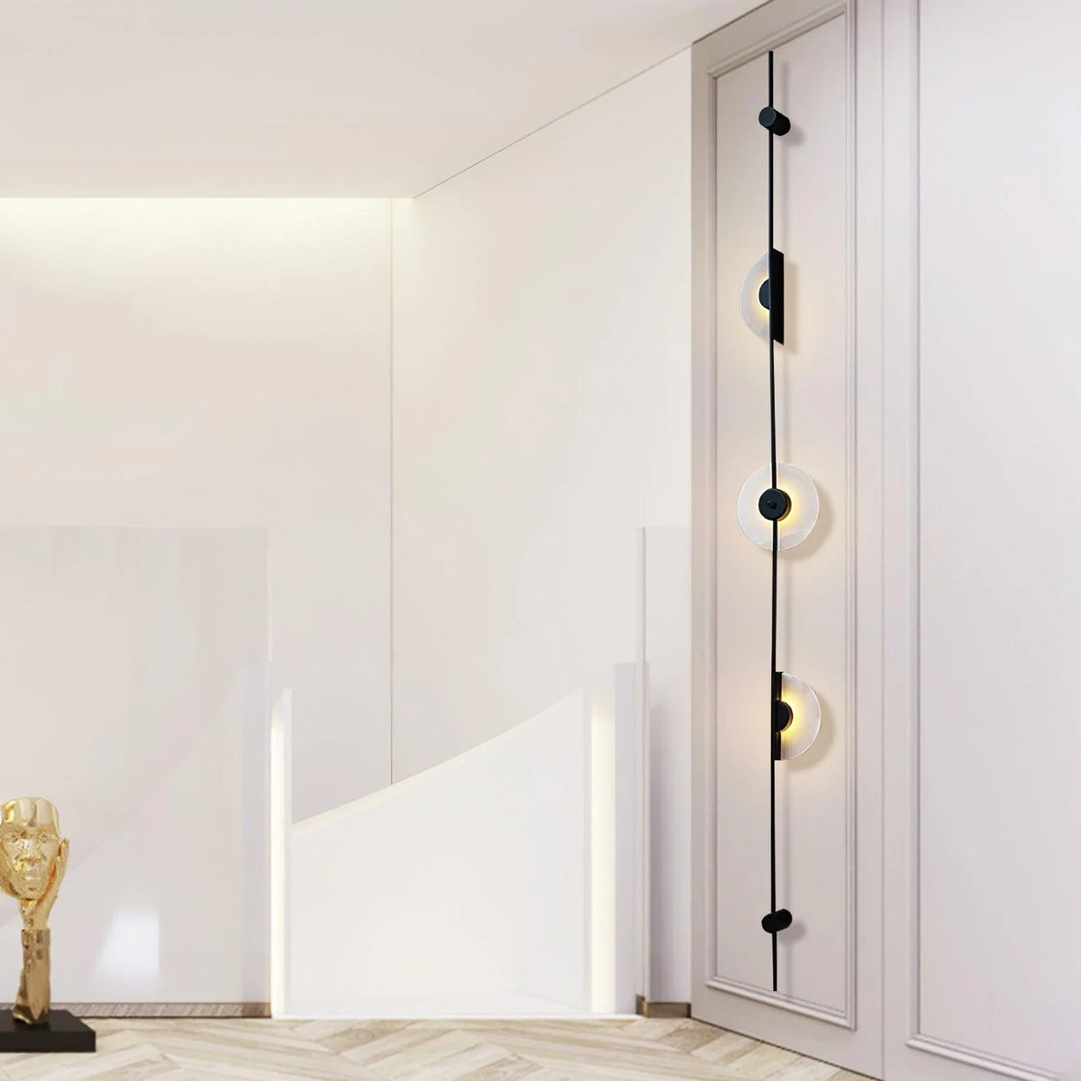 Alabaster Vertical Plug-in Wall Sconce - Pre Order