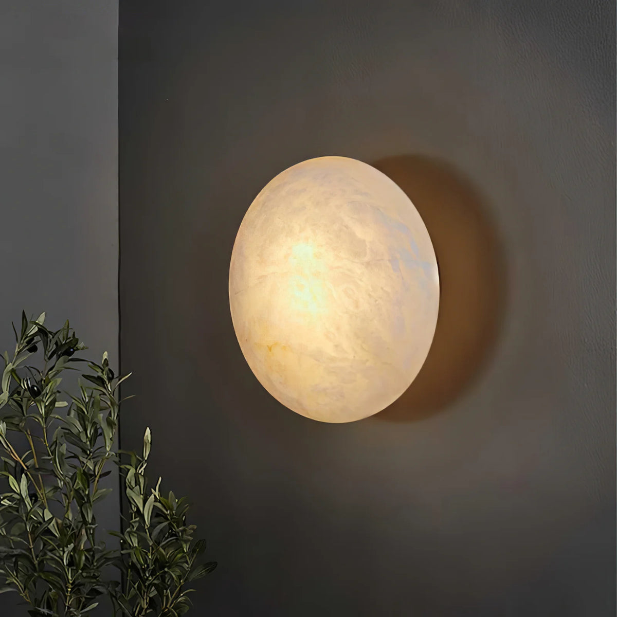 Alabaster Oval Ceiling Lamp - Pre Order
