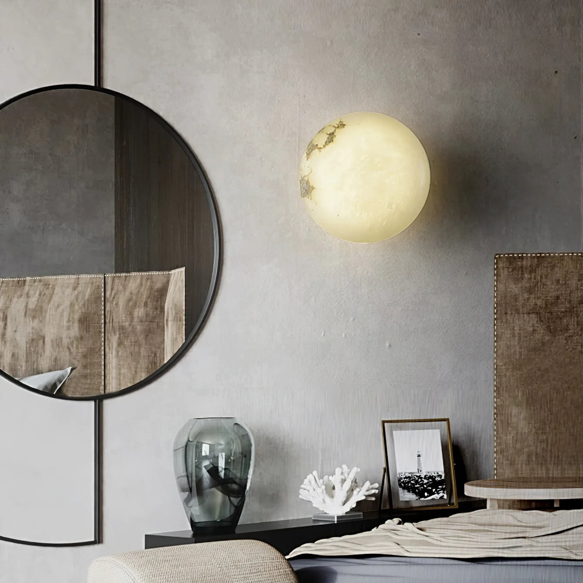 Alabaster Oval Ceiling Lamp - Pre Order