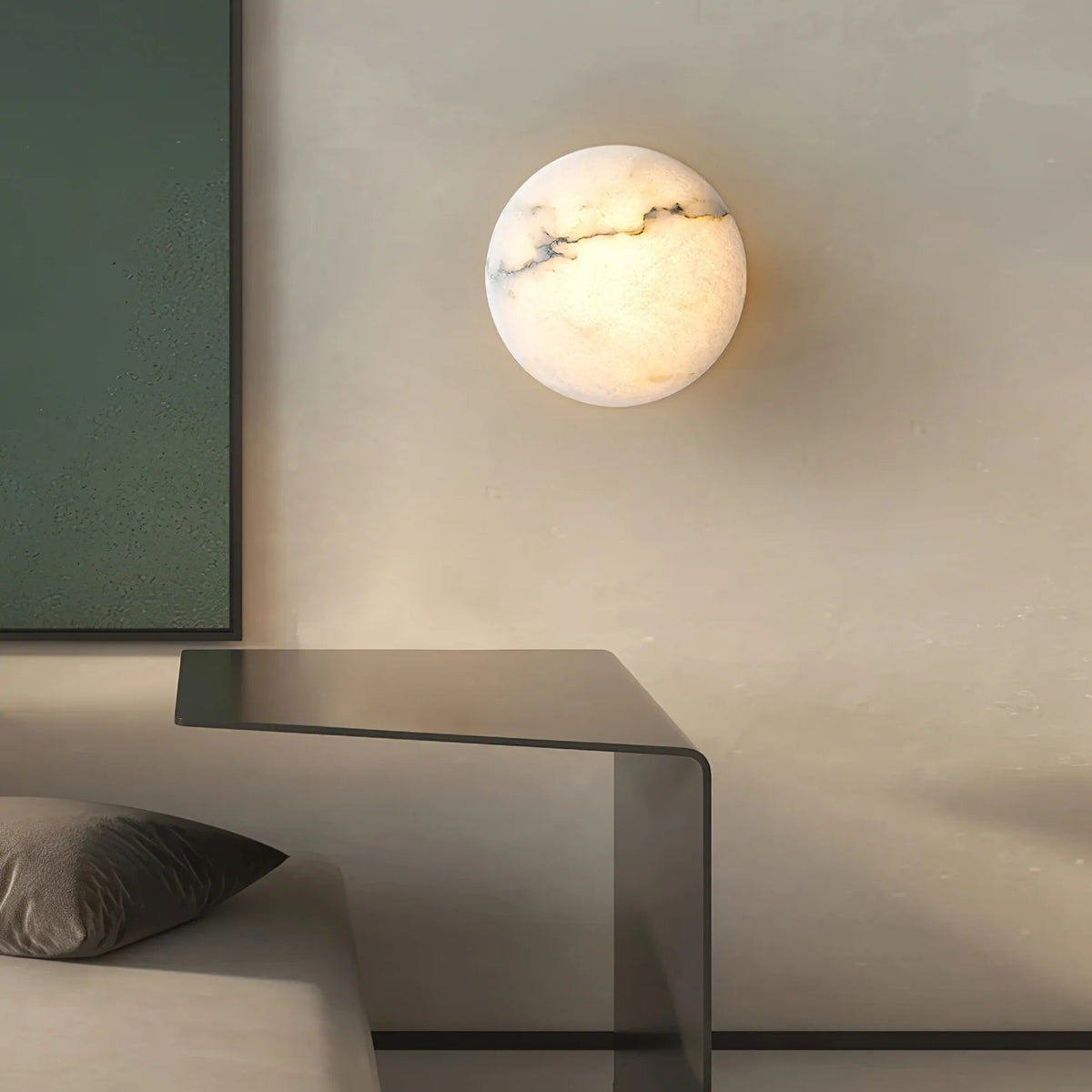 Alabaster Oval Ceiling Lamp - Pre Order