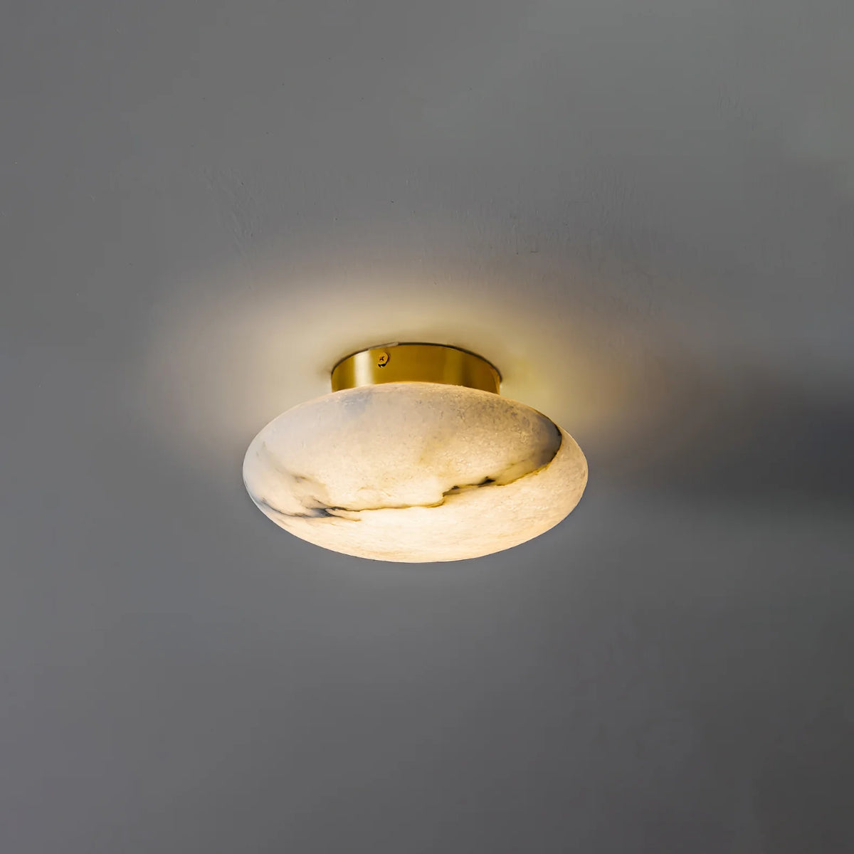 Alabaster Oval Ceiling Lamp - Pre Order