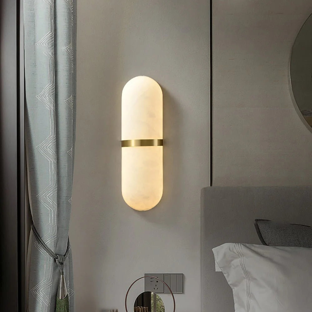 Alabaster Pill Wall Light - Pre Order