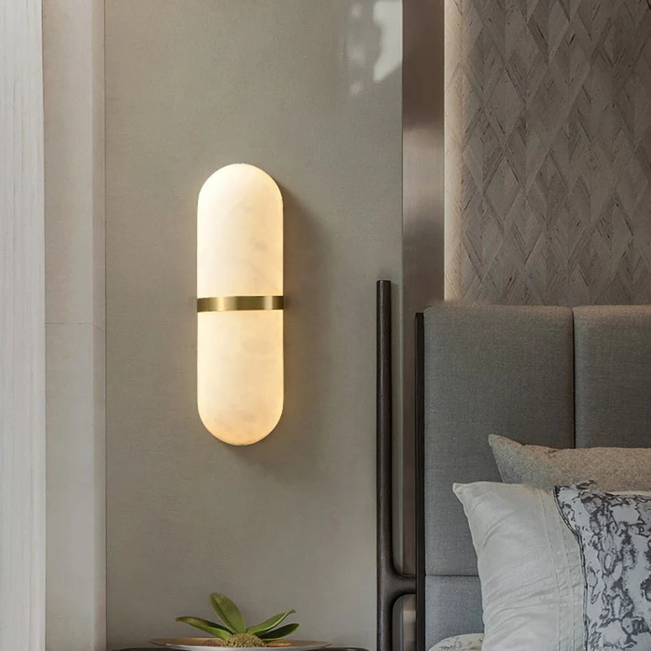 Alabaster Pill Wall Light - Pre Order