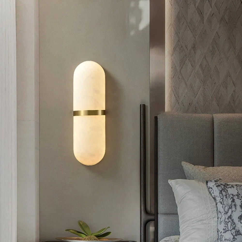Alabaster Pill Wall Light - Pre Order